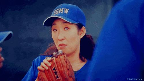 Una delle facce buffe di Cristina Yang Cristina Yang interpretata da Sandra Oh