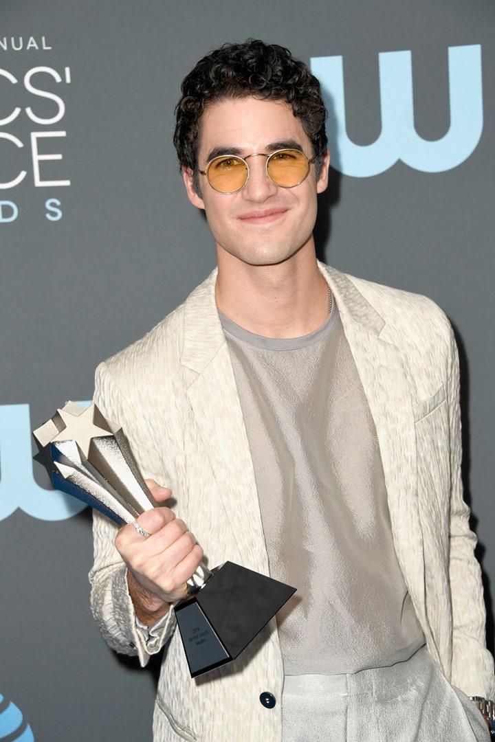 Darren Criss migliore attore ai Critics Choice Awards 2019 Darren Criss ai Critics Choice Awards 2019
