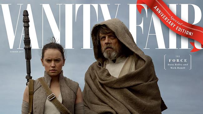 Star Wars su Vanity Fair: i protagonisti della saga immortalati da Annie Leibovitz in 4 copertine Rey e Luke Skywalker sulla copertina di Vanity Fair