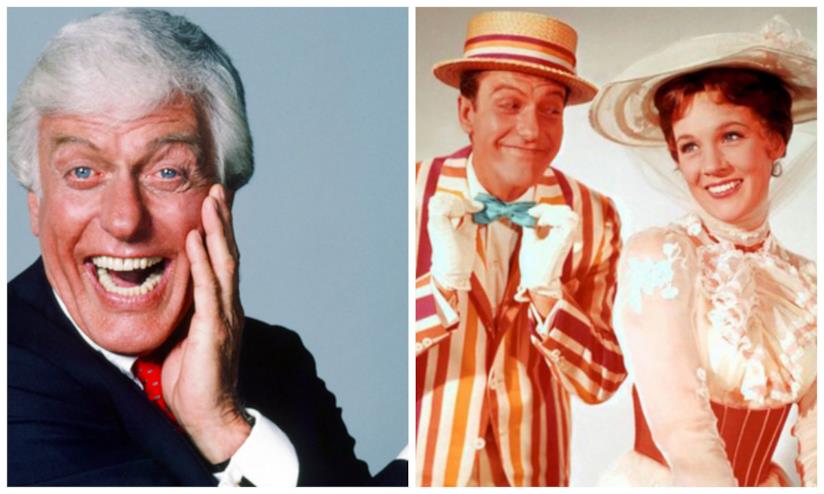 Dick Van Dyke nel sequel di Mary Poppins Dick Van Dyke in una foto recente e in Mary Poppins