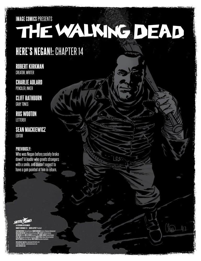 Here's Negan #14 La copertina di Here's Negan #14