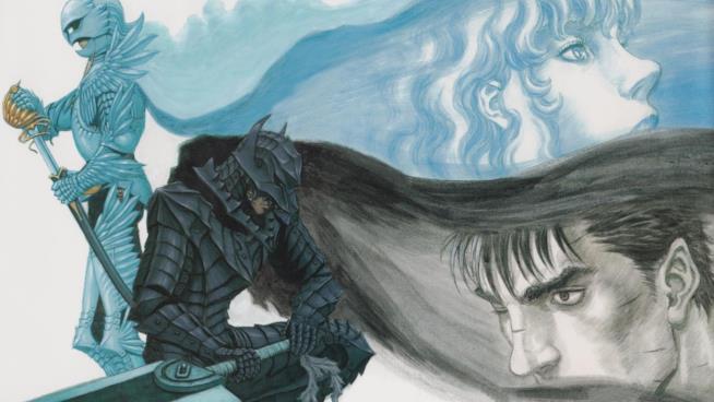 A pochi mesi dalla ripresa delle pubblicazioni, Berserk viene di nuovo sospeso, mentre un nuovo trailer del videogioco viene rilasciato Gatsu, il protagonista del manga Berserk, e Grifis, amico-nemico