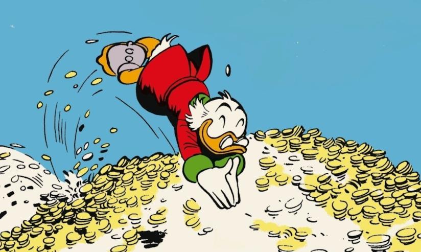 In arrivo Column, il social network a pagamento per i miliardari Paperon de' Paperoni si tuffa nella sua piscina di monete d'oro