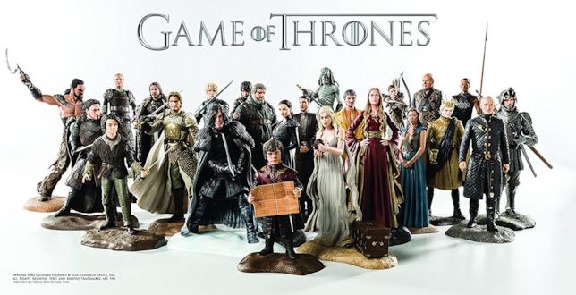 Tutte i personaggi di Game of Thrones Immagine di tutte le Action figure fatte per GOT