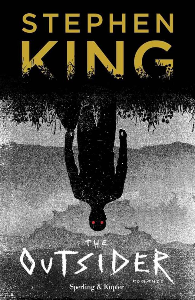 The Outsider Copertina con un uomo nelle tenebre