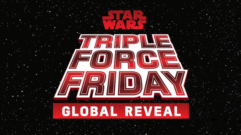 Il countdown verso il Triple Force Friday di Star Wars parte con uno speciale live-streaming! Logo Star Wars Triple Force Friday Global Reveal