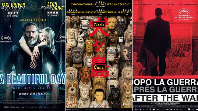 Weekend al cinema: i film in uscita il 5 e 6 maggio 2018 I poster dei film A Beautiful Day, L'Isola dei cani, Dopo la guerra