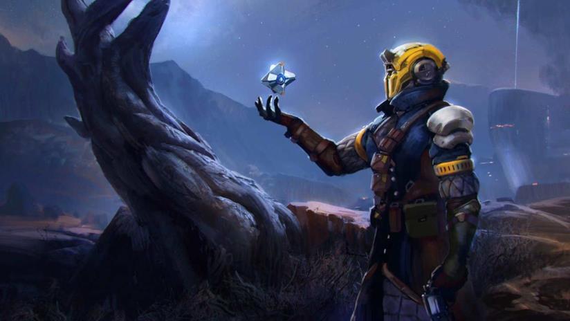 Svelata la voce di Ghaul, il “cattivone” di Destiny 2 Un Guardiano il suo Spettro in un artwork di Destiny