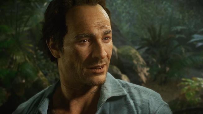 Uncharted 4, il primo DLC single player racconterà la storia di Sam Drake? Un primo piano di Sam Drake dal trailer di lancio di Uncharted 4