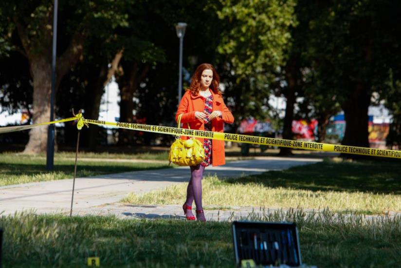 Chloe Saint-Laurent lascerà Profiling al termine della sesta stagione Odile Vuillemin nei panni di Chloe Saint-Laurent sul set di Profiling 6