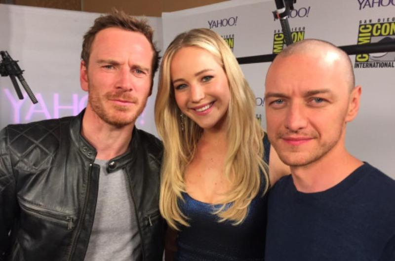 Gli attori McAvoy, Lawrence e Fassbender Tre x-veterani insieme al San Diego Comic Con