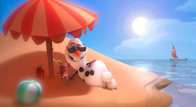 Olaf e Flounder faranno una comparsa in Oceania Olaf in una scena di Frozen