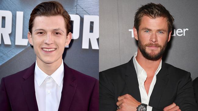 Spider-Man contro Thor: sconto di video sui set dei film Marvel Tom Holland e Chris Hemsworth