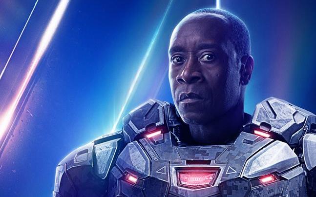 War Machine Character poster di Avengers: Infinity War dedicato a War Machine