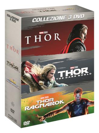 Il cofanetto DVD dedicato a Thor Il cofanetto DVD dedicato alla saga di Thor