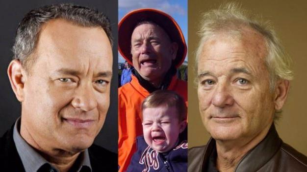 Tom Hanks e Bill Murray nella "foto della discordia" Tom Hanks e Bill Murray e la foto diventata virale