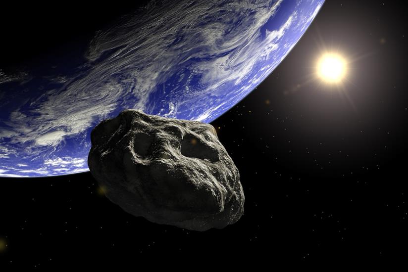 Un gruppo di 8 asteroidi sta arrivando per 'salutare' la Terra Una rappresentazione artistica di un asteroide in prossimità della Terra